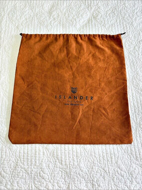 Islander UK Brown Drawstring Dust Bag Pouch 18”x18”